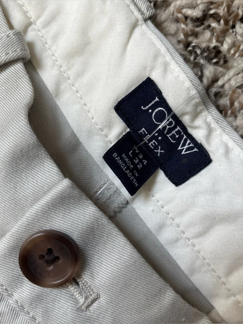 J. Crew Men's Chino Pants in Light Stone